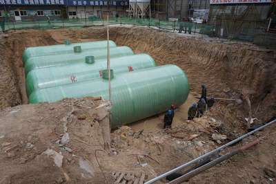 金鄉(xiāng)公司玻璃鋼儲罐 引領小區(qū)免清掏化糞池新風尚